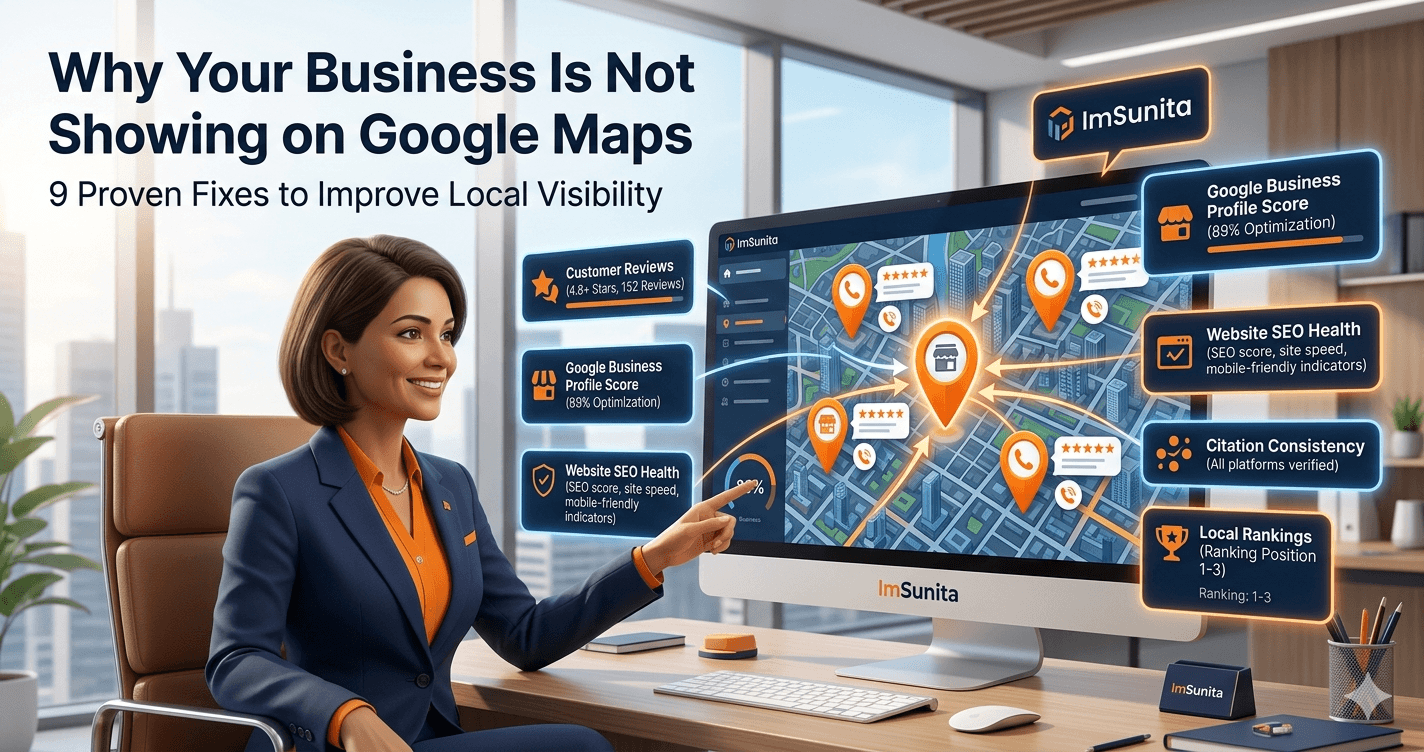 why business not showing on google maps 2026